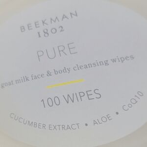 Beekman 1802 Pure Goat Milk Cleansing Wipes - White